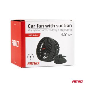 Car fan with suction cup 4