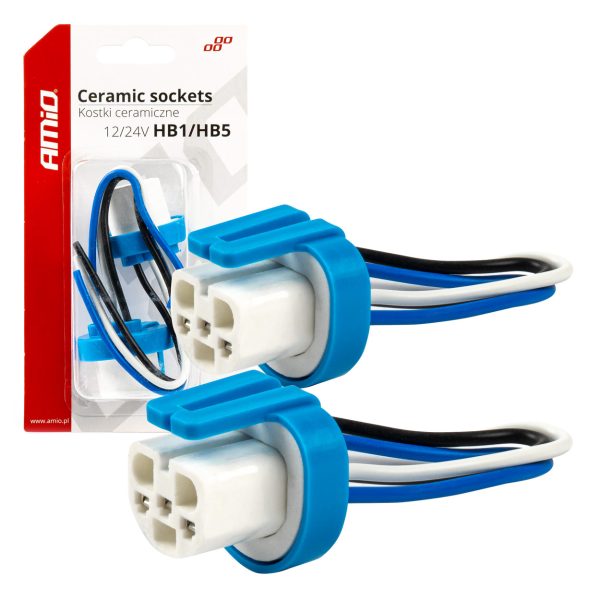 Ceramic sockets 2 pcs HB1/HB5 9004/9007