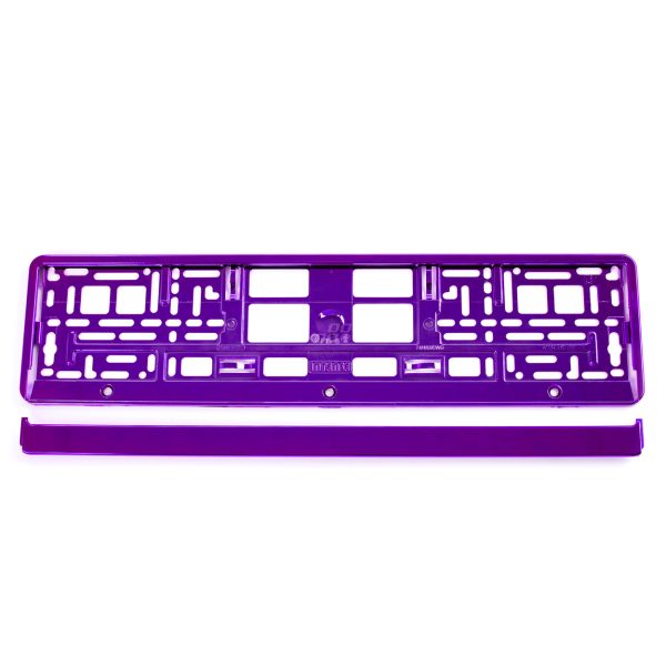 License Plate Frame - violet metalic