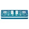 License Plate Frame - Turquoise metalic