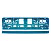 License Plate Frame - Turquoise metalic