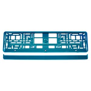 License Plate Frame - Turquoise metalic