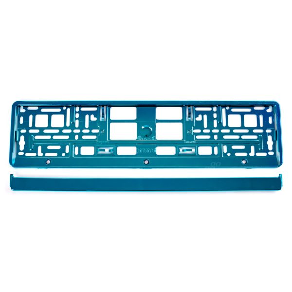 License Plate Frame - Turquoise metalic