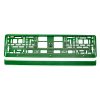 License Plate Frame - Green metalic