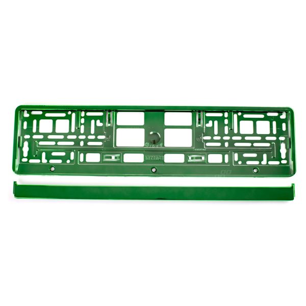 License Plate Frame - Green metalic