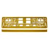 License Plate Frame - GOLD metalic