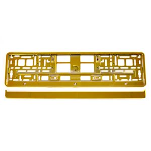 License Plate Frame - GOLD metalic