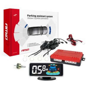 Parking assistant system LED-GRAF 3D 4 sensor white