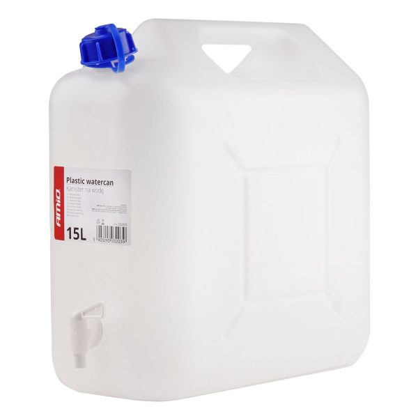 Watercan with tap 15L plastic AMIO-03203