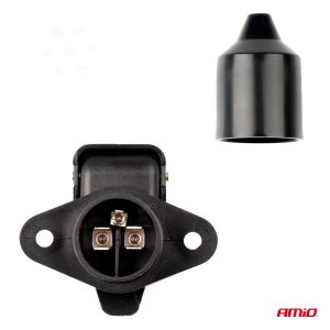 Trailer socket 3 PIN weatherproof AMIO-03212