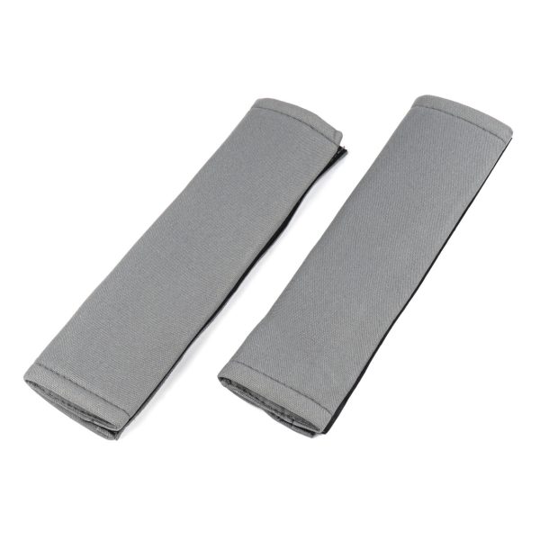 Seat belt pad gray 2pcs set