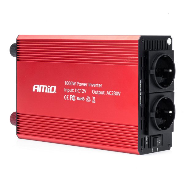 Power Inverter 12V/230V 1000W/2000W 3x230V socket PI05