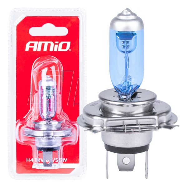 Halogen bulb H4 12V 60/55W Super White 1pc blister