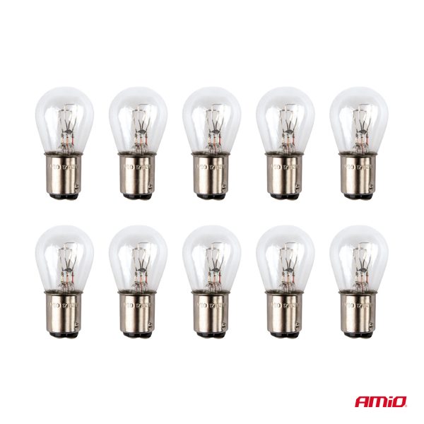 Halogen bulbs P21/4W 12V BAZ15d 10pcs