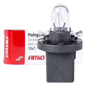 Halogen bulbs B8.5D 12V 8.5W BAX1.2W white 10pcs