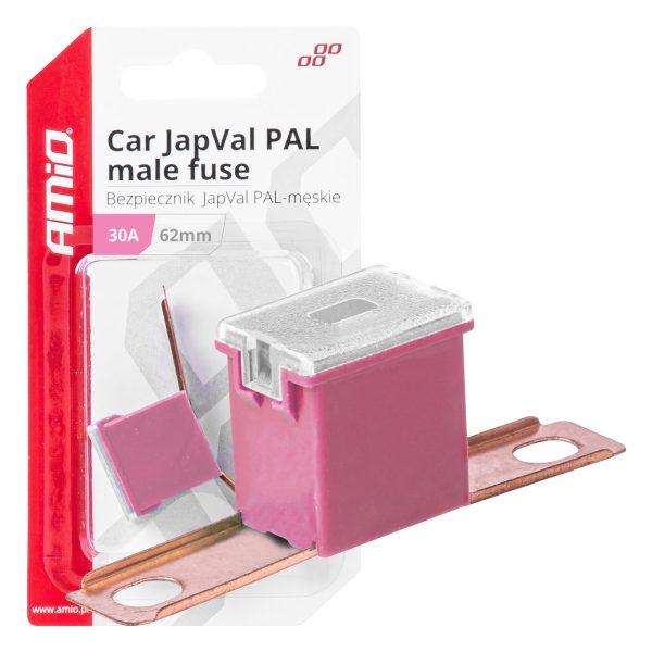 Car JapVal PAL male fuses 62mm 30A AMIO-03427