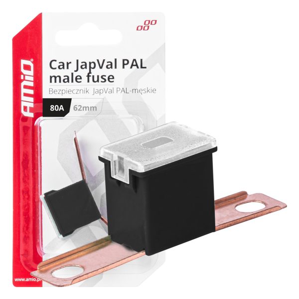 Car JapVal PAL male fuses 62mm 80A AMIO-03432