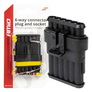 Connector plug and socket set AMIO-03522