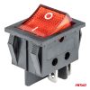 Rectangular switch 12V/230V (with red light) BU02