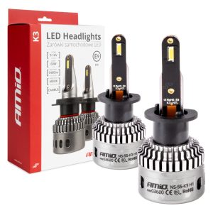 LED Headlights K3 Series H1 12V 6000K canbus AMIO-03680