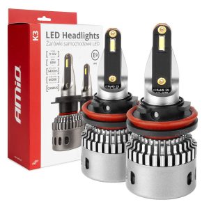 LED Headlights K3 Series H8 H9 H11 H16 12V 6000K canbus AMIO-03686