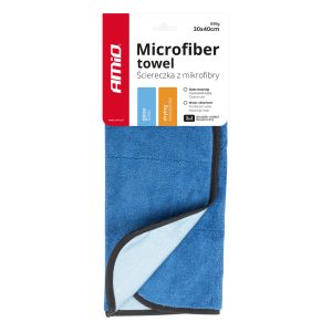 2in1 Microfiber towel - drying and glass 30x40cm 630g AMIO-03746