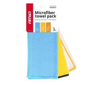 Microfiber towel pack 30x40cm 275/300/600g AMIO-03750