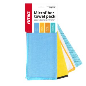 Microfiber towel pack 30x40cm 275/300/350/600g AMIO-03751