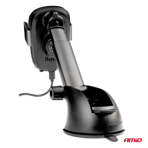 Suction mount Phone Holder with Wireless Charger 15W AMIO-03779