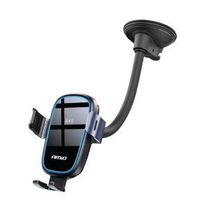 Suction mount Phone Holder with Wireless Charger 15W AMIO-03780