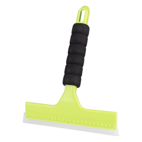 Silicone window glass water squeegee with handle 25 cm AMIO-03849