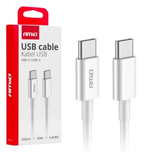 USB-C to USB-C cable 60W 200cm FullLINK AMIO-03897