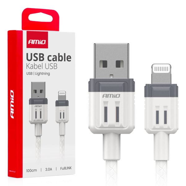 USB to Lightning 3A 100cm FullLINK AMIO-03907