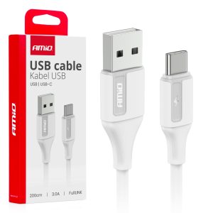 USB to USB-C cable 3A 200cm FullLINK AMIO-03918