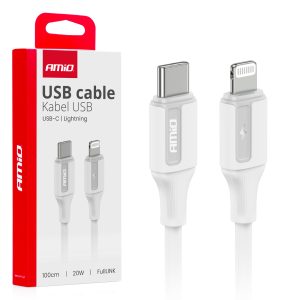 USB-C to Lightning 20W 100cm FullLINK AMIO-03922