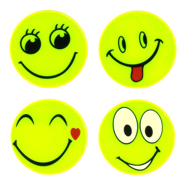 Fluorescent stickers set SMILE AMIO-03941