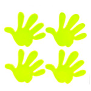 Fluorescent stickers set HANDS AMIO-03942