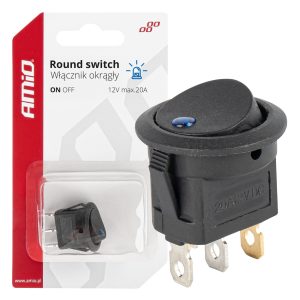 Round switch with blue light AMIO-03963