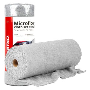 Microfiber cloth set on roll 30x30cm 120g AMIO-03974