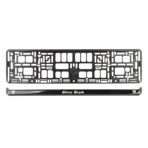 License Plate Frame - BLACK flexible