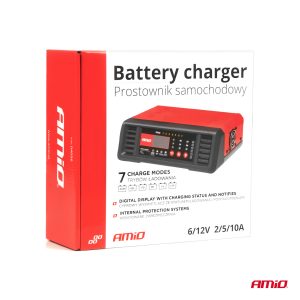 Battery charger 10A 6V 12V AMIO-04056