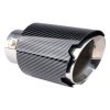 Exhaust silencer tip stainless steel carbon AMIO-04065