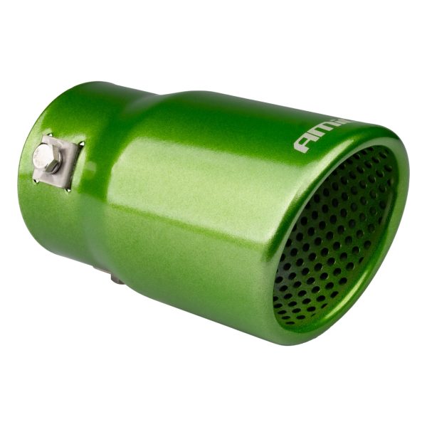 Exhaust silencer tip stainless steel green AMIO-04071