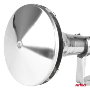 Horn fanfare sound signal chrome 520mm 12V 24V HighTone AMIO-04077