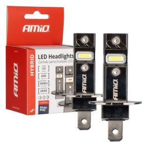 LED Headlights Hybrid series H3 6000K Canbus 60W AMIO-04113