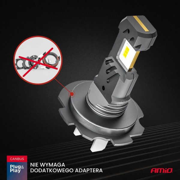LED-Ajovalopolttimot 2kpl H7/H18 6000K 60W (canbus)