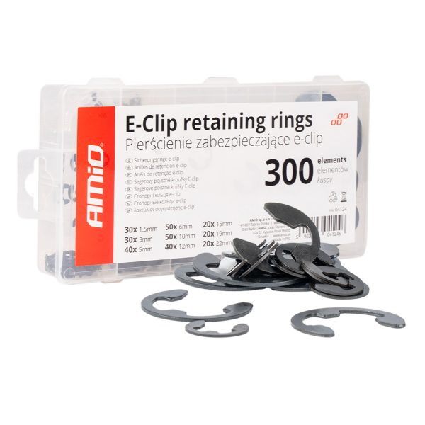 E-Clip External Retaining set 300pcs AMIO-04124