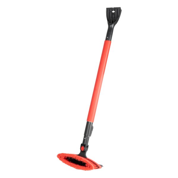 Big snow telescopic brush with ice scarper and squeegee 98-134 cm