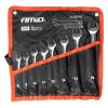 Open end spanners set 8-19 mm 8 pcs. AMIO-04193