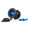 Waterproof Car Cigarette Lighter Socket with BLUE LED Backlight 12/24V AMIO-04220